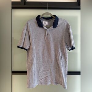 Two-Tone Gray Polo Shirt for Men